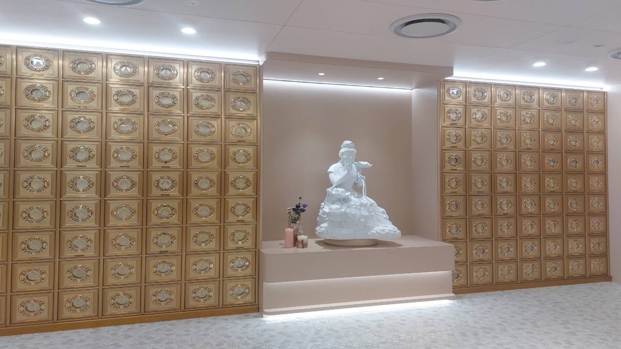 骨灰塔位示意圖